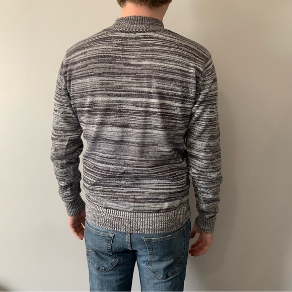 Rumors Sweater salt and pepper colour button collar  size LG - Picture 4 of 11